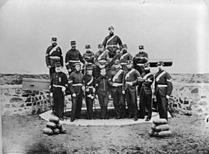 Hobart town Artillery, Queens Battery,1869AWM