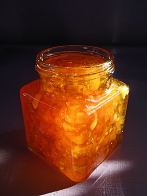 Homemade marmalade, England