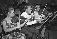 Jack Benny rehearsal