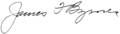 James Francis Byrnes signature