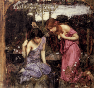 John William Waterhouse, Study for Nymphs Finding the Head of Orpheus