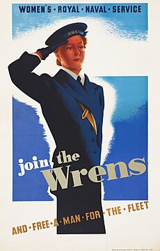 Join the Wrens - and Free a Man for the Fleet Art.IWMPST8286