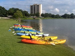 Kayaks at Lake Silver
