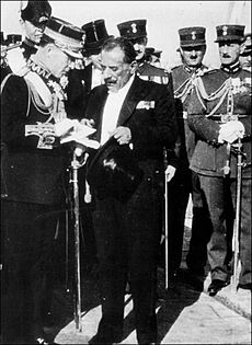 King George II of Greece and regent Kondylis