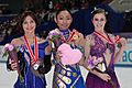 Ladies 2009 NHK Trophy podium
