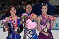 Ladies 2009 NHK Trophy podium