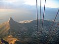Lion's Head view as seen from Table Mountain cable car