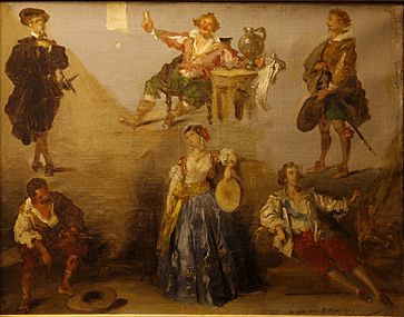 Louis Boulanger-Six characters of Victor Hugo mg 1753