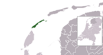 Location of Vlieland