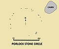 Map of Porlock Stone Circle
