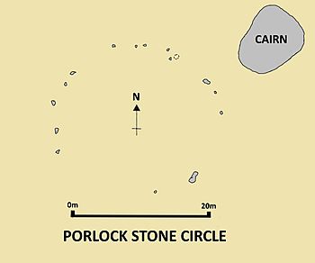 Map of Porlock Stone Circle