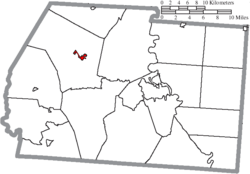 Location of Frankfort in Ross County