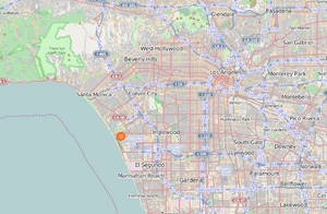 Map showing the location of Playa del Rey, Los Angeles.png
