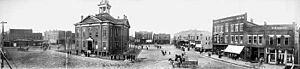 Marion, IL 1910 Pan. Public Sq photo