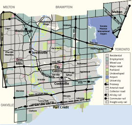 Mississauga overview map