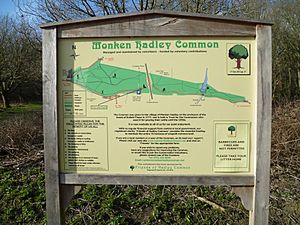 Monken Hadley Common sign