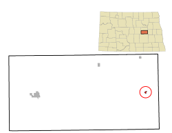 Location of Glenfield, North Dakota