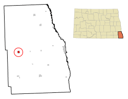 Location of Wyndmere, North Dakota