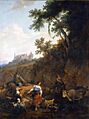 Nicolaes Berchem - Landscape with Castle Bentheim