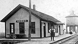 Osseo, Michigan former train depot