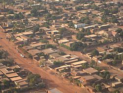 Aerial view of Ouagadougou