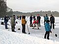 Outdoor curling on Stormont Loch - geograph.org.uk - 1655114