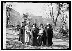 Phyllis Fergus, Ethel Glenn Hier, Amy Beach, Harriet Ware and Gena Branscombe in 1924
