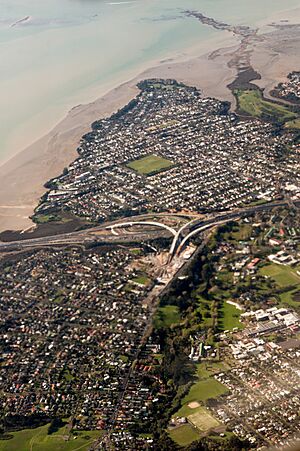 Point Chevalier and Waterview Aerial