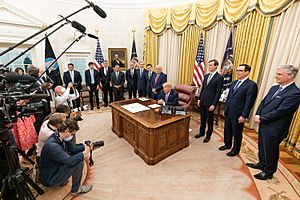 President Trump Delivers a Statement from the Oval Office 01