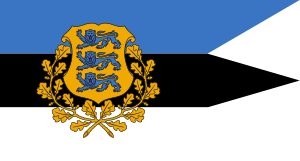 Presidential Standard of Estonia (at sea)