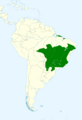 Primolius maracana map