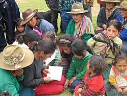 Quechua people in Conchucos, Peru
