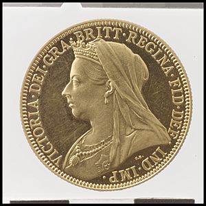 Queen Victoria proof double sovereign MET DP100383