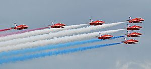 RAF Red Arrows - 2014 Waddington Airshow (14443921109)