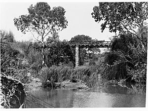 River showing bridge and horse and cart going over(GN11298)