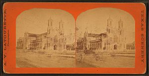 St. Mary Cathedral, Galveston, exterior, by A. V. Latourette