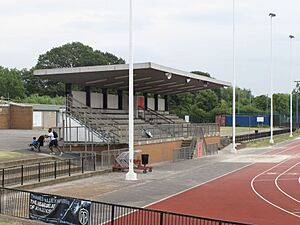 Stand, Linford Christie Stadium, Wormwood Scrubs - geograph.org.uk - 4543955