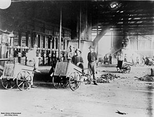 StateLibQld 2 102676 Inside the Chillagoe Smelting Works, Queensland, ca. 1920