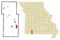 Location of Indian Point, Missouri