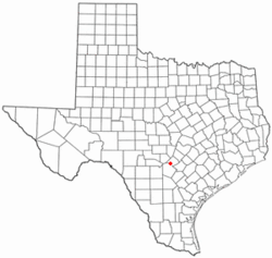 Location of Bulverde, Texas