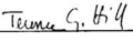 Terence hill signature