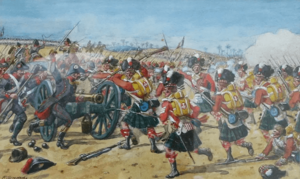 The 92nd Gordon Highlanders at the Battle of Mandora, 1801.png