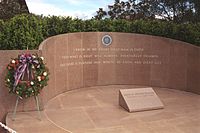 The Reagan Library memorial site where President Reagan was buried