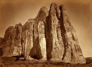 Timothy O'Sullivan, South side of Inscription Rock, New Mexico, 1873