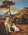 Titian - Christus und Maria Magdalena Noli me tangere