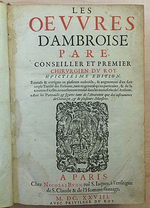 Title page Pare Oeuvres 1628 AO AL