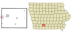 Location of Cromwell, Iowa