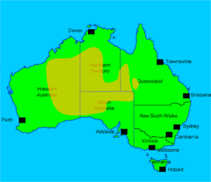 Verbreitung von Kamelen in Australiien.png