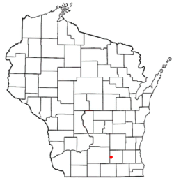 Location of Lake Ripley, Wisconsin