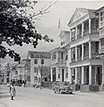 Water-front houses in Paramaribo, 1955